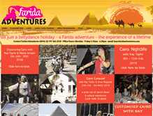 Tablet Screenshot of faridaadventures.com